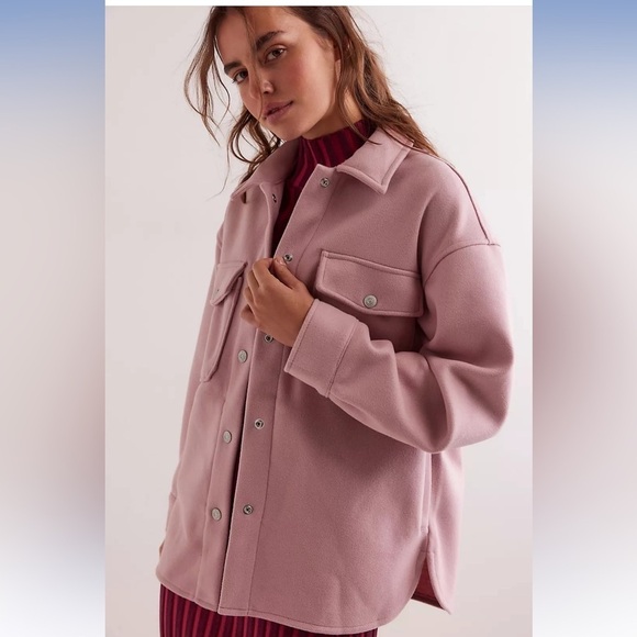 Free People Jackets & Blazers - NWOT FREE PEOPLE LOLA SHACKET SHIRT JACKET $168 SIZE SMALL